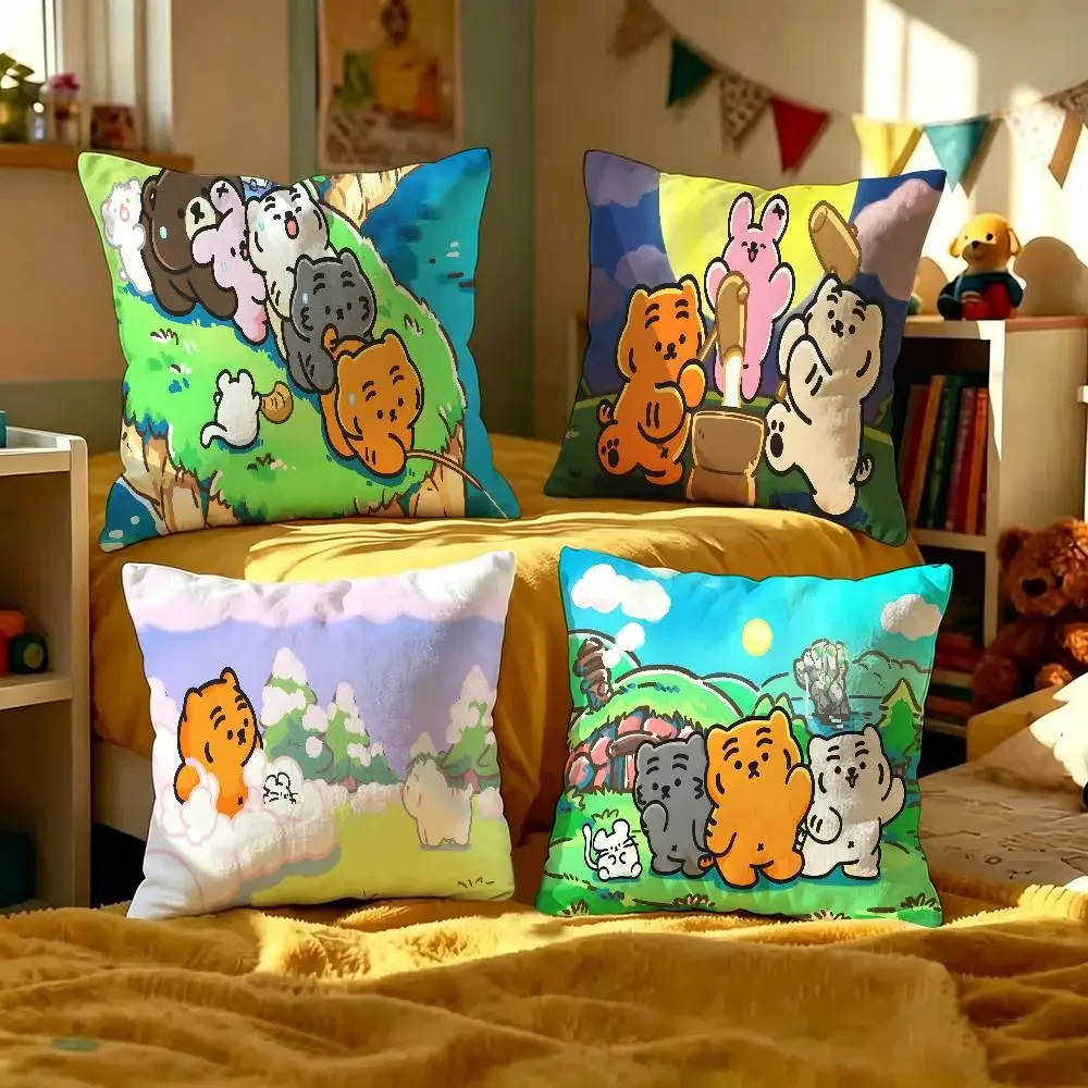 M-MuzikS Luxury T-TigerS Pillow Cover For Bedroom Room And Living Room Sofa Decorative Cushion Cover