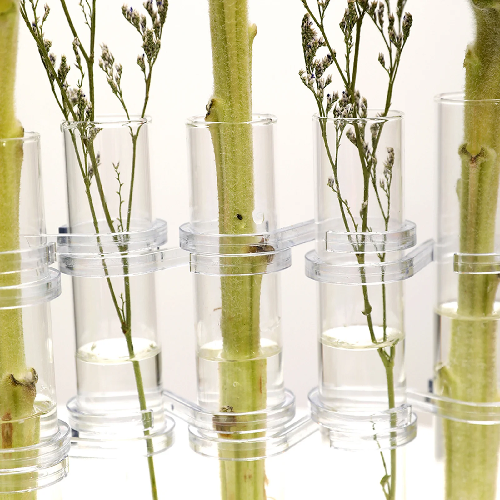 

1Set Transparent Hydroponic Tube Vase Flower Arranging Glass Tools 18x3cm Borosilicate Decorative Container Home Plant Display