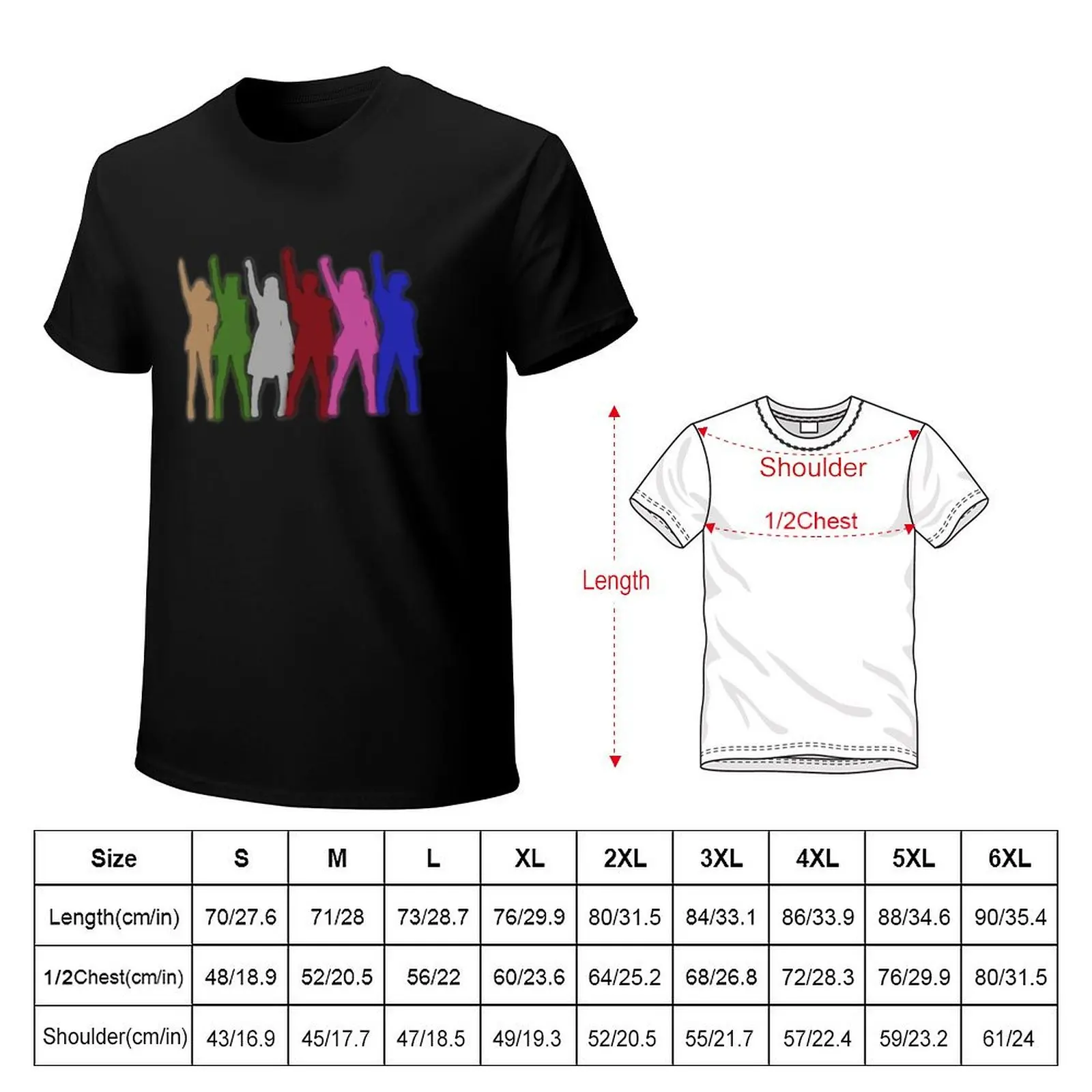 six the musical T-Shirt blanks quick drying men t shirt