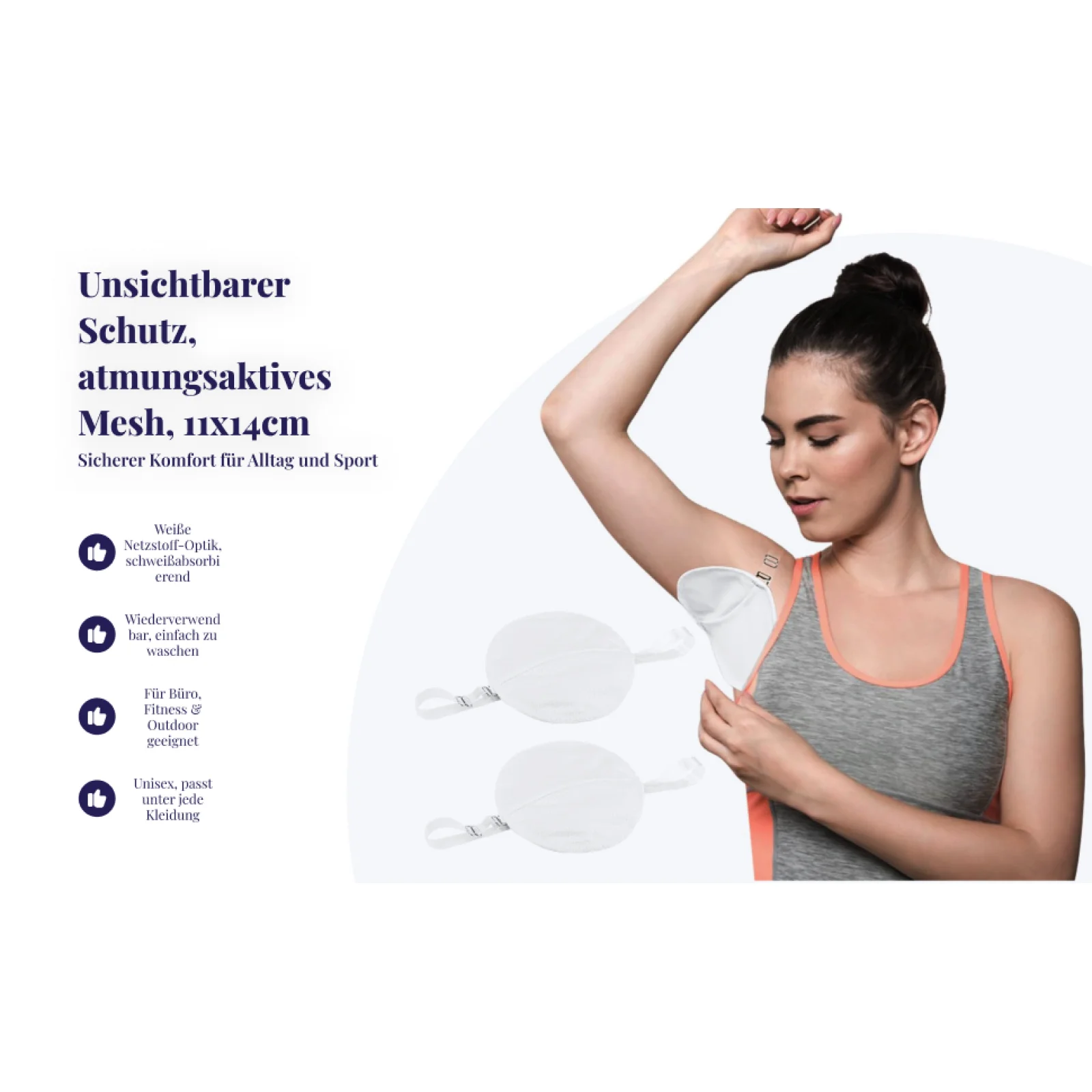 3x دروع فستان الإبط للرجال والنساء، وسادات غير مرئية لامتصاص العرق