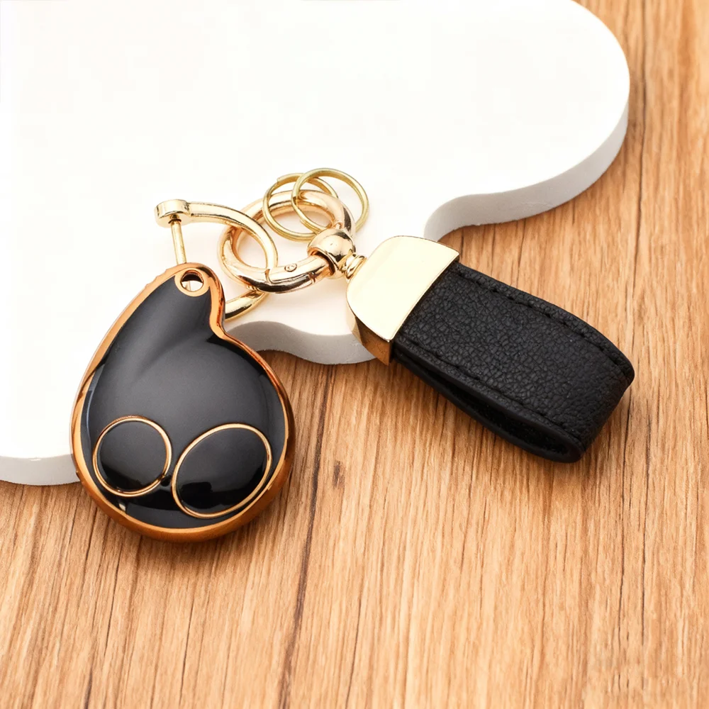 Funda protectora remota inteligente para llaves de TPU con llavero para Honda Toyota |   Cobra Alarm 7777 1046 3193 - Cubierta de llavero de coche