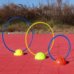 30cm 40cm anelli di allenamento per l'agilità calcio portatile anelli di allenamento per l'agilità della velocità di calcio Sport Training Gym Speed Agility Ring