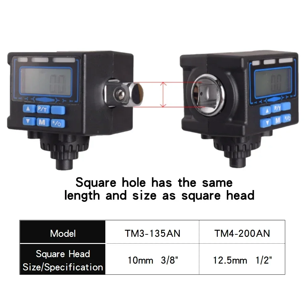 NEW Two-in-one function of tire pressure and tread scale Digital exhibit wrench head torque adapter tire pressure gauge