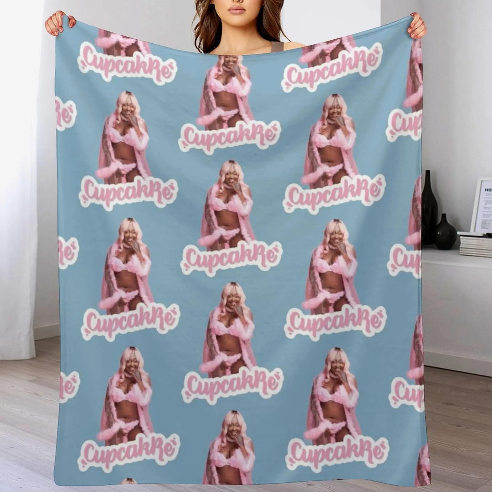 

cupcakKe Throw Blanket Flannel halloween Camping manga Blankets