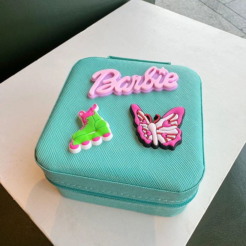 Barbie Facile Korean Jewelry Box Ins Style Kawaii Travel Stud Earrings La Parure Multifunction Storage Box Girl Gift