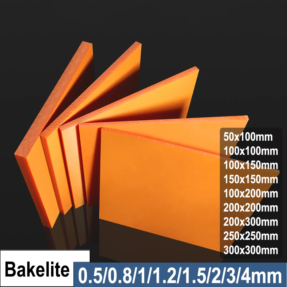Оранжево-красная бакелитовая пластина Изоляционная фенольная