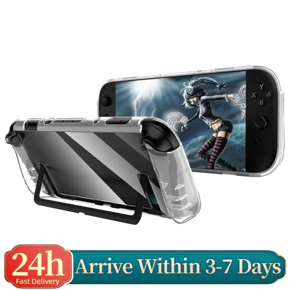 Transparent TPU Case for Nintendo for Switch 2 Soft Shell Anti-drop Anti-slip for Nintendo for Switch 2 Handheld Gaming Console