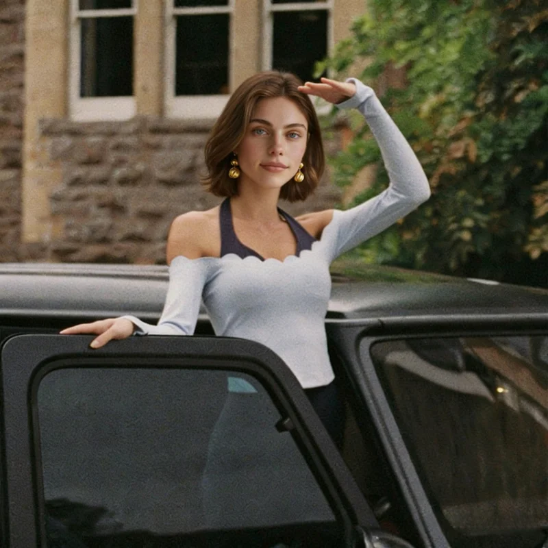 

Fake Two-Piece Fitness Halter Neck Yoga Top Fashion Outdoor Sports Tight-Fitting Long Sleeve Running Quick-Dry Leggings Workout