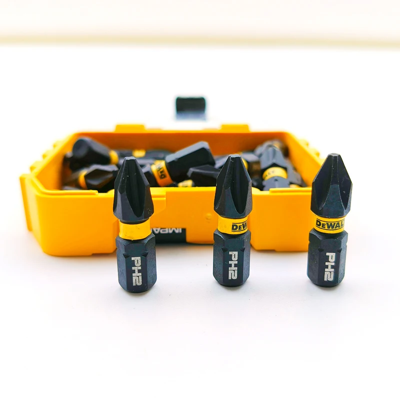 DEWALT MAX Impact Screwdriver Bit With Toughcase+ System 30Pcs PH2 10X Longer Life Magnetic Driver Drill Bits Set 25mm Fasteners