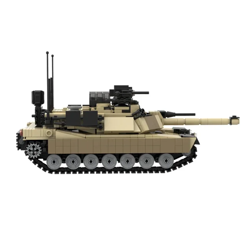 Moc Building Bricks Military Weapon Model M1 Main Battle Tank Technology Modular Block Gifts Toys For Childen DIY Sets Assembly