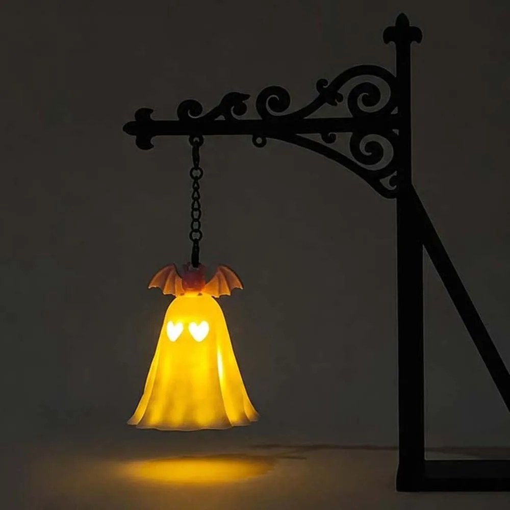 LED Light Bookshelf Insert Light Multi Styles Lightweight Halloween Ghost Lamp Hook Design Compact Size