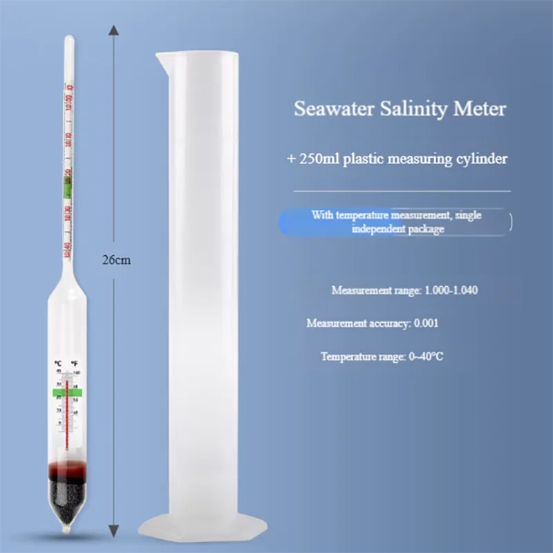 Salt measurement optical salinity meter seawater density meter hydrometer aquaculture salinity meter brine salinity meter