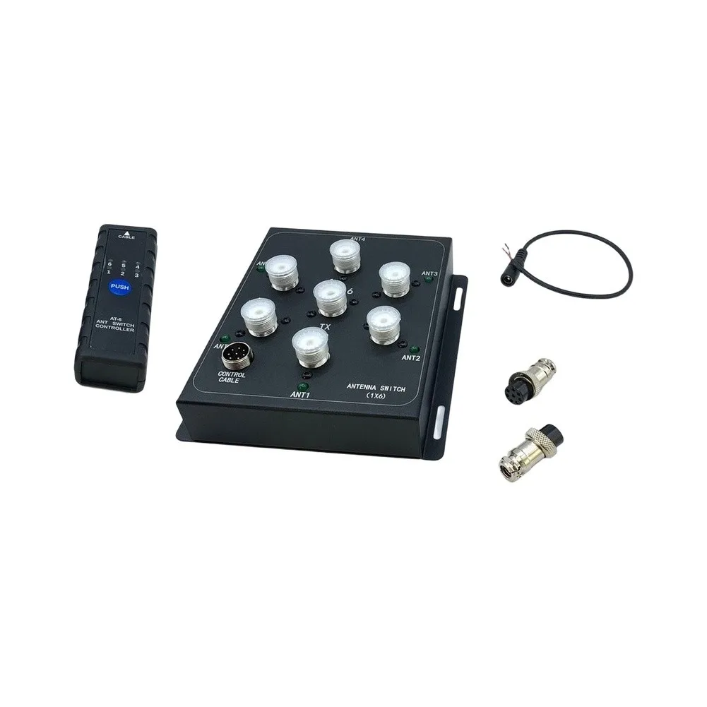 AT-16 For Coaxial For Antenna Switch Kit for Radio Signal Selection SO-239 Interface 15x15x5cm Size 12V DC Powered Operation