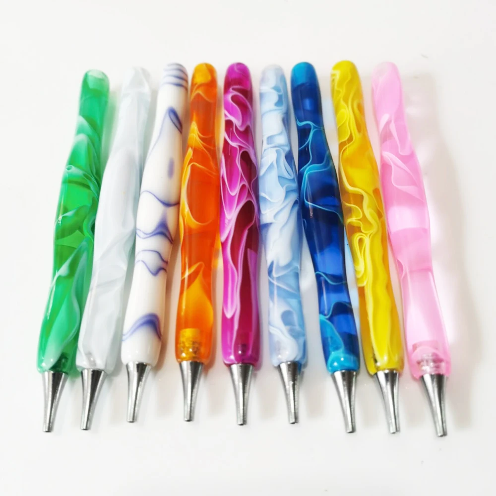 Hot Sale 5D Diamond Painting Tool Point Drill Pen Resin Diamond Painting Pen With Metal Multi-placer Replacement Pen Heads Kits