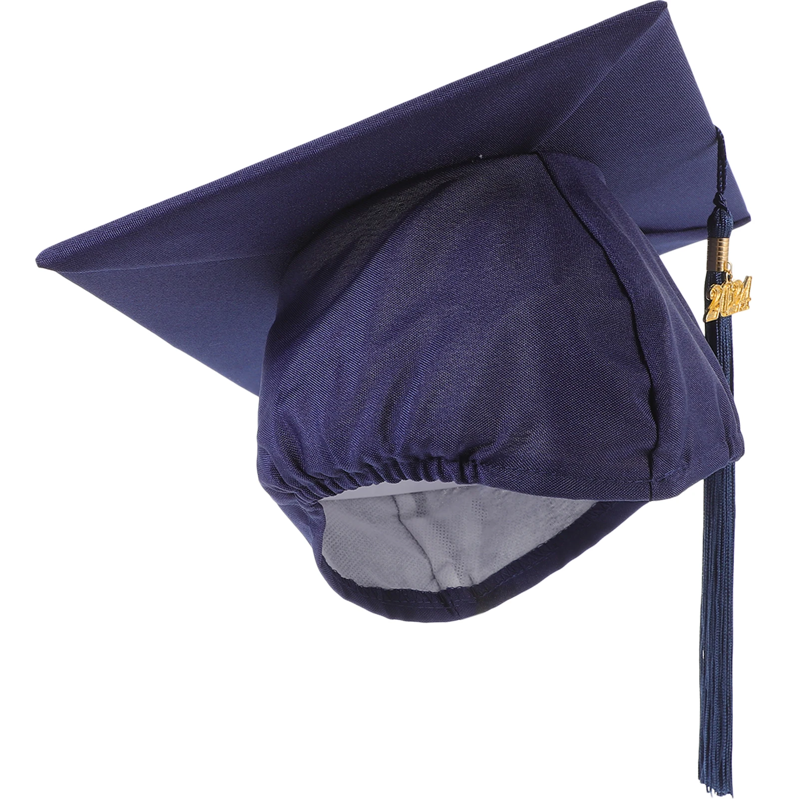 

Graduation Caps 2024 Blue Tassel Adjustable Band University High School Photo Props Student Accessories Mortar Board Hat