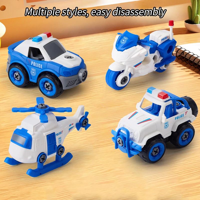 Kids Toys  Car Motorcycles Vehicles Toy DIY Assembly Toy With Screwdriver Tool Set Children Toy Christmas Gift Birthday Present