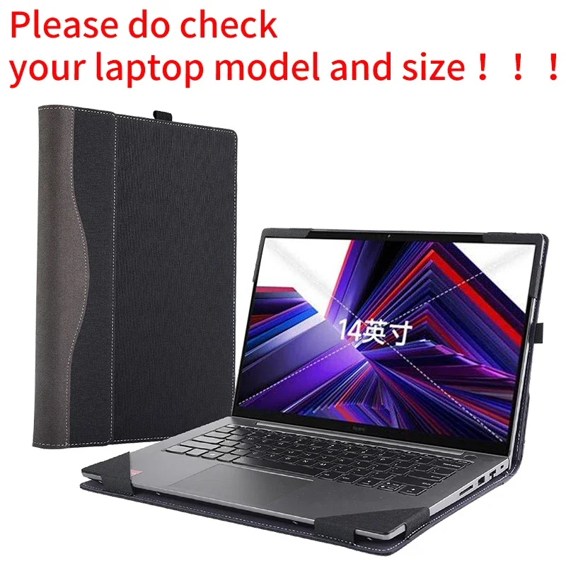 Case For Xiaomi Redmi Book 14 2024 Mibook Mi Book Laptop Sleeve Detachable Notebook PC Cover Bag Protective Pu Skin Gift Stylus