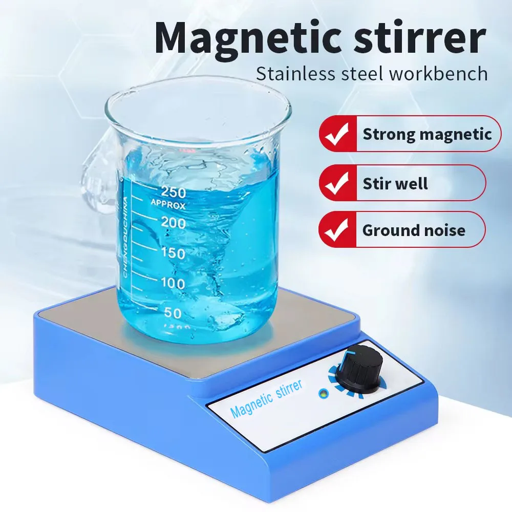 Misturador Agitador Magnético Ac100240v com Barra de Agitação 3000rpm Líquido de Fermentação Caseira 3000 ml Volume de Mistura