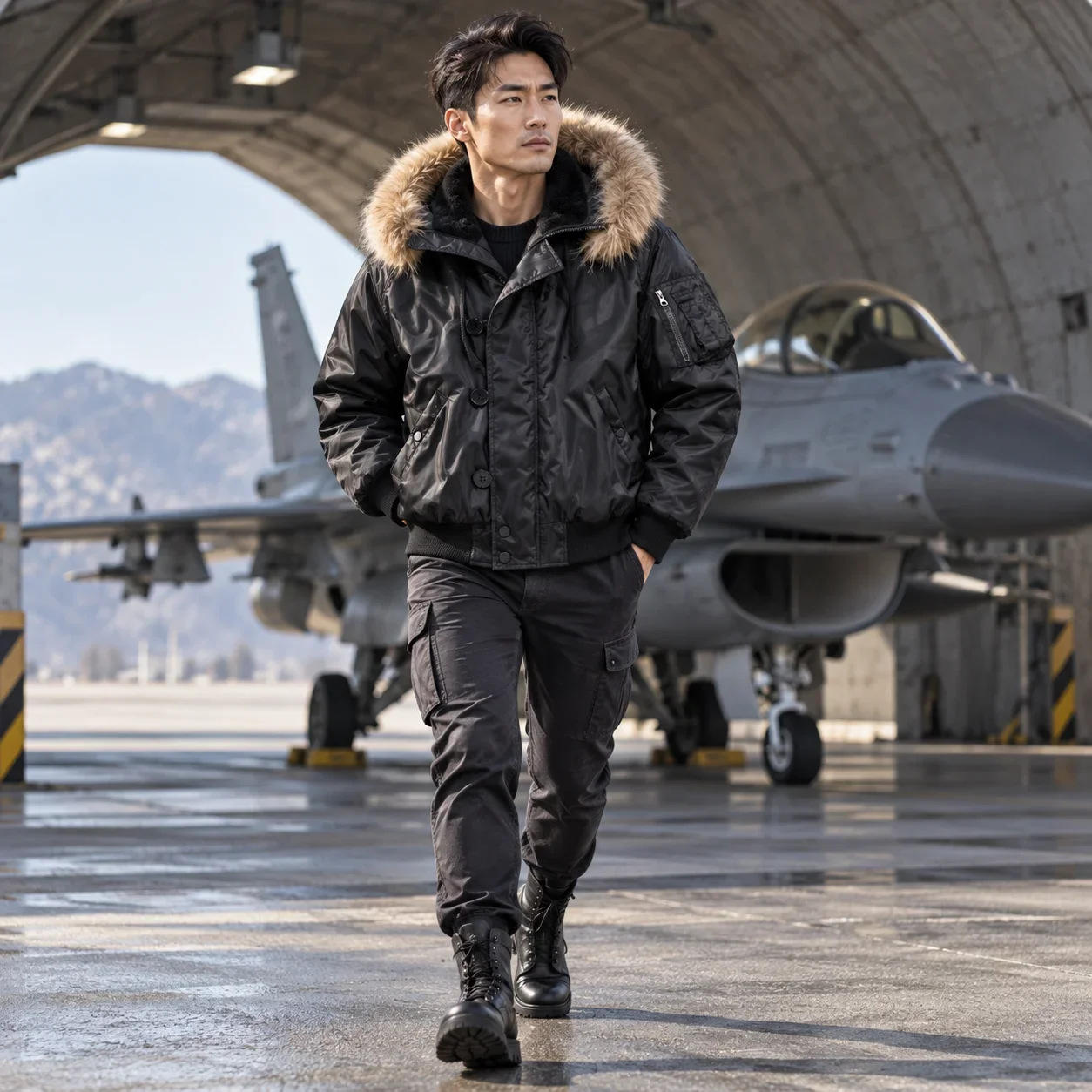 Detachable Fur Collar Winter Jackets Men Padding Thick with Hat Coat Bomber Jacket Man Short Clothing Streetwear