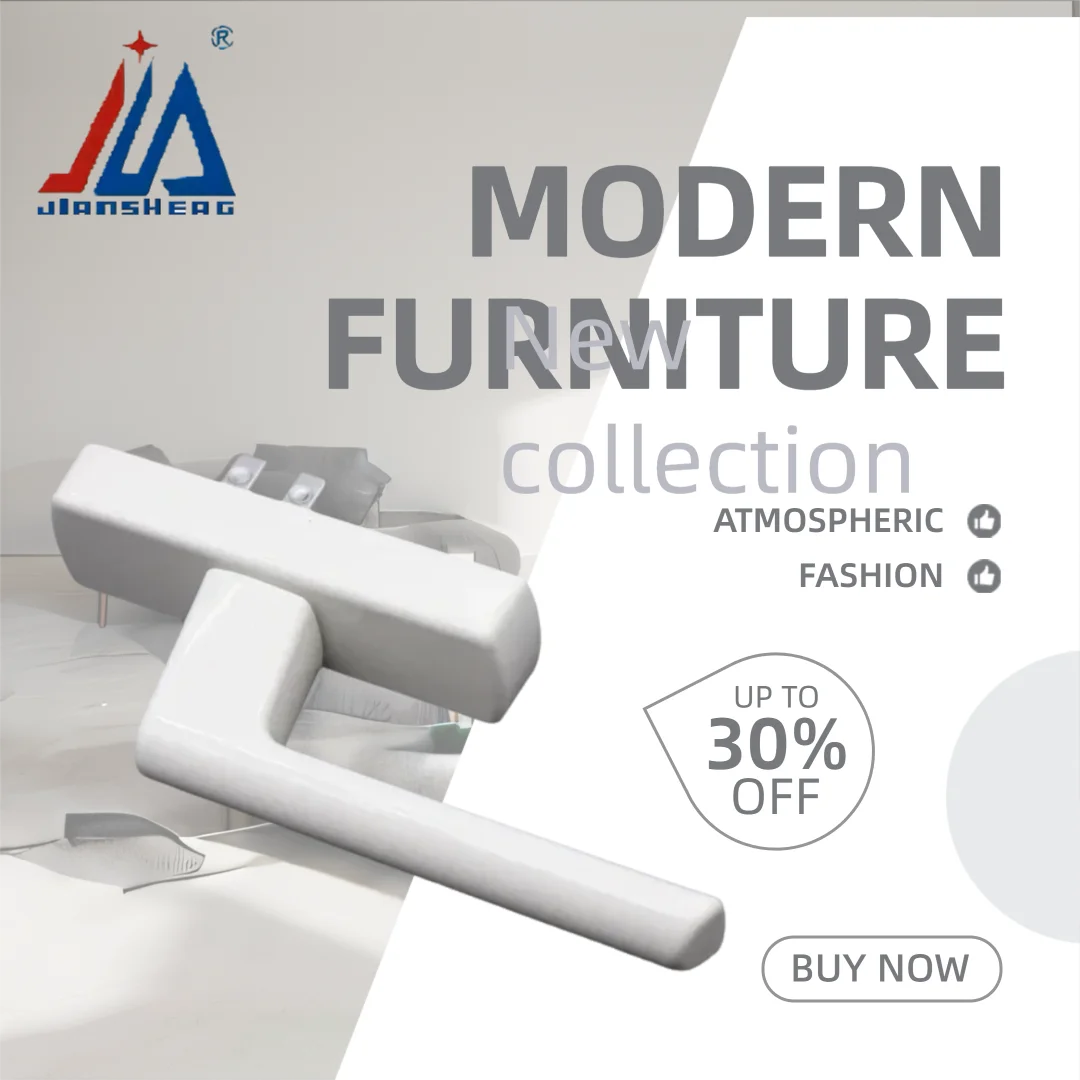 Ferramenta per finestre da balcone in alluminio con manico dritto ad alta resistenza per sole, giardino, camera da letto e cucina, design aperto interno