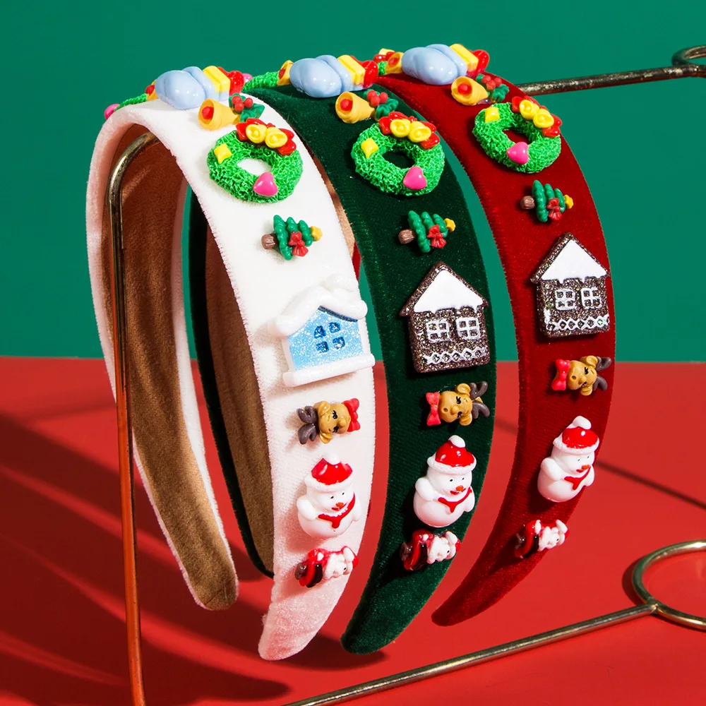 Hot-selling Christmas headbands, Christmas accessories decoration simple and versatile party hair accessories Christmas