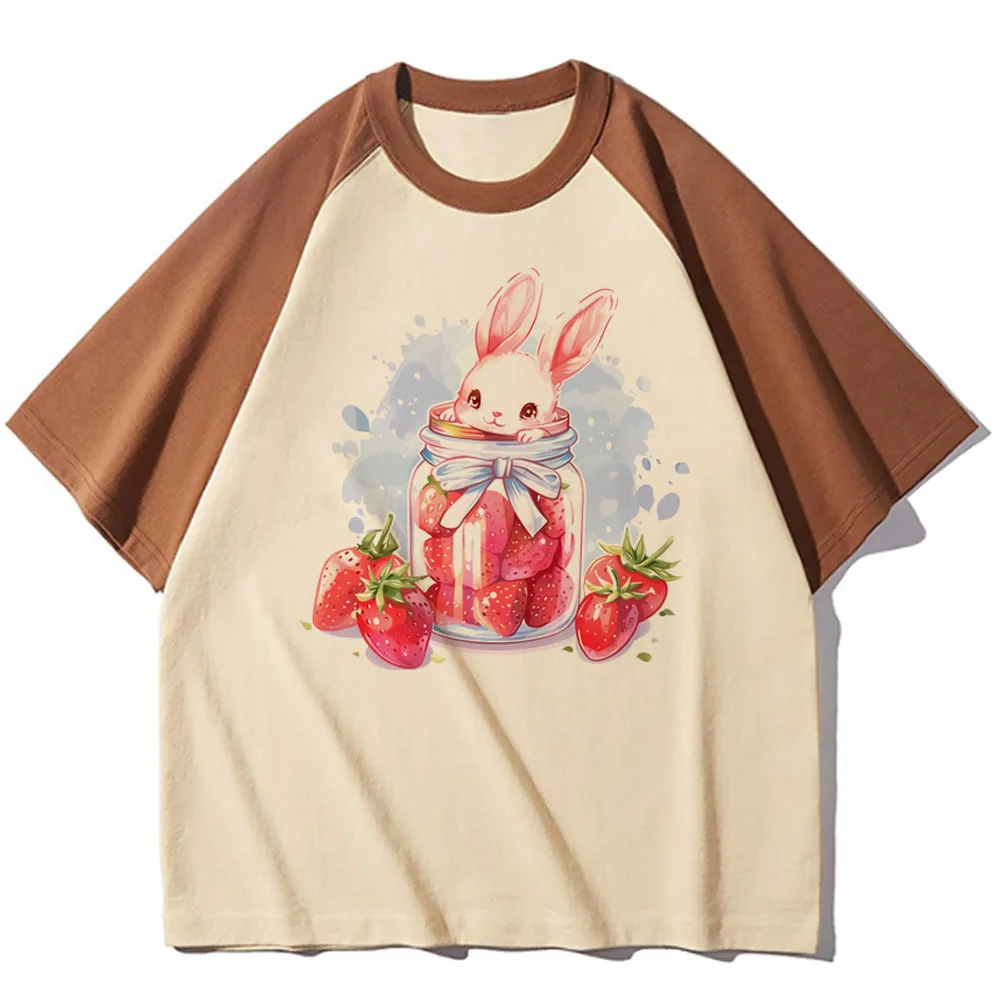 Strawberry tshirt women Y2K t shirt girl harajuku clothing