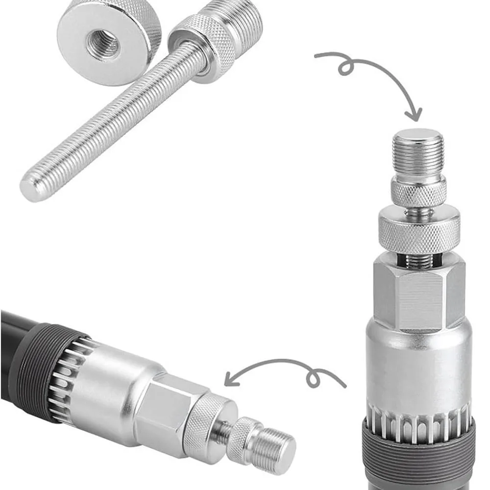 Bicycle Bottom Bracket Remover, Bike Bottom Bracket Tool with Anti‑Drop Device Crank Puller Remover 20 Teeth Anti-Slip Tool