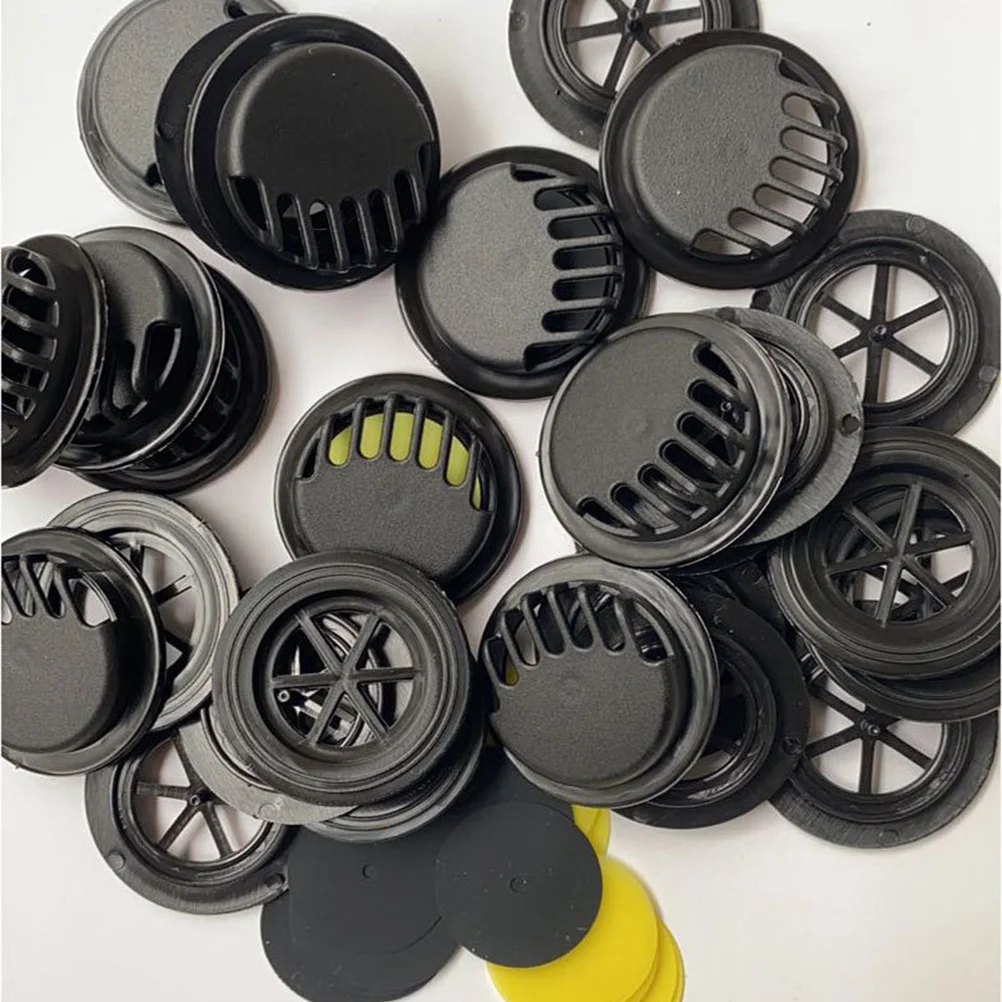 

50Pcs Mask Valve Replacement for R95 Filters Plastic Air Vent Black Comfortable Mask Accessories