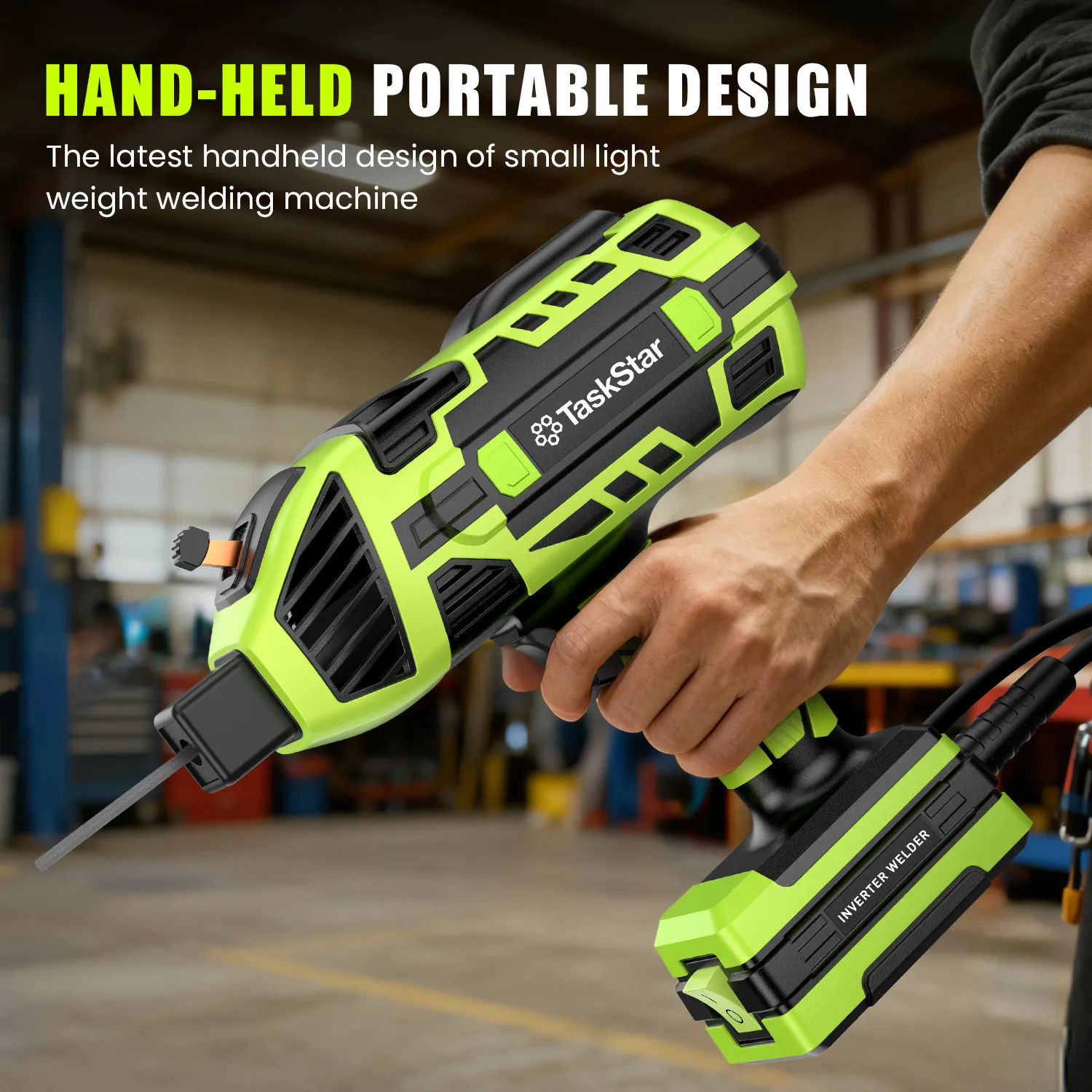 Máquina de solda portátil Taskstar, pistola de soldador de arco 20-120A IGBT, soldador portátil