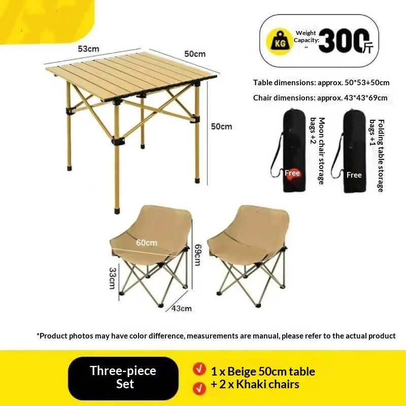 كرسي تخييم قابل للطي محمول خفيف الوزن في الهواء الطلق مقعد القمر قابل للطي طاولة تخييم مجموعة كراسي نزهة شواء الشاطئ المشي لمسافات طويلة التخييم