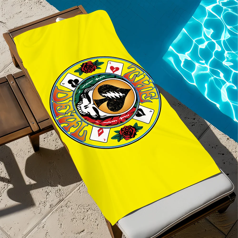 روك باند G-الامتنان الميت منشفة الموسيقى لينة بركة هدية للسفر رياضة دش التخييم سريعة الجافة الرياضة منشفة الشاطئ الكبيرة