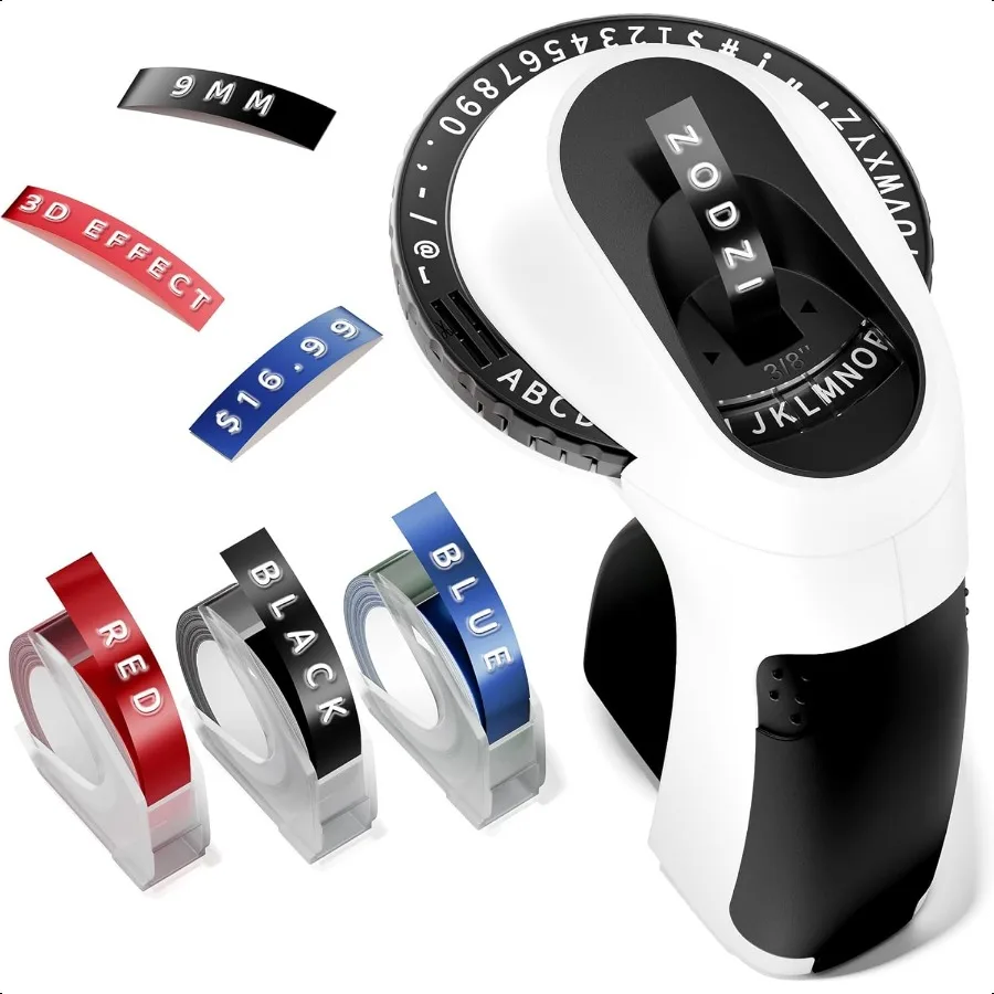 

Ручной прибор для изготовления этикеток Eming, ручной прибор для изготовления этикеток в стиле ретро, hine для дома, кухни, офиса, школьных предметов, старая школа, Emer с 3 рулонами