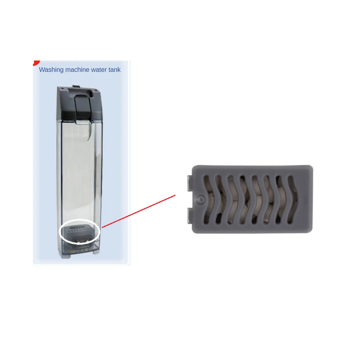 ชิ้นส่วนถังเก็บน้ำสุญญากาศระบบหุ่นยนต์ดูดฝุ่นและน้ำโมดูลไอออนเงินสำหรับ roborock/narwal/ Ecovacs deebot/dreame