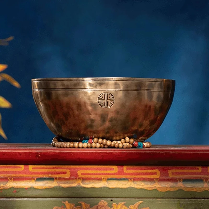 Nepal Klangschale, verdickte Vollmond-Klangschale, Meditation, Yoga, tibetische Klangschalen, Klangheilung, Musikinstrument