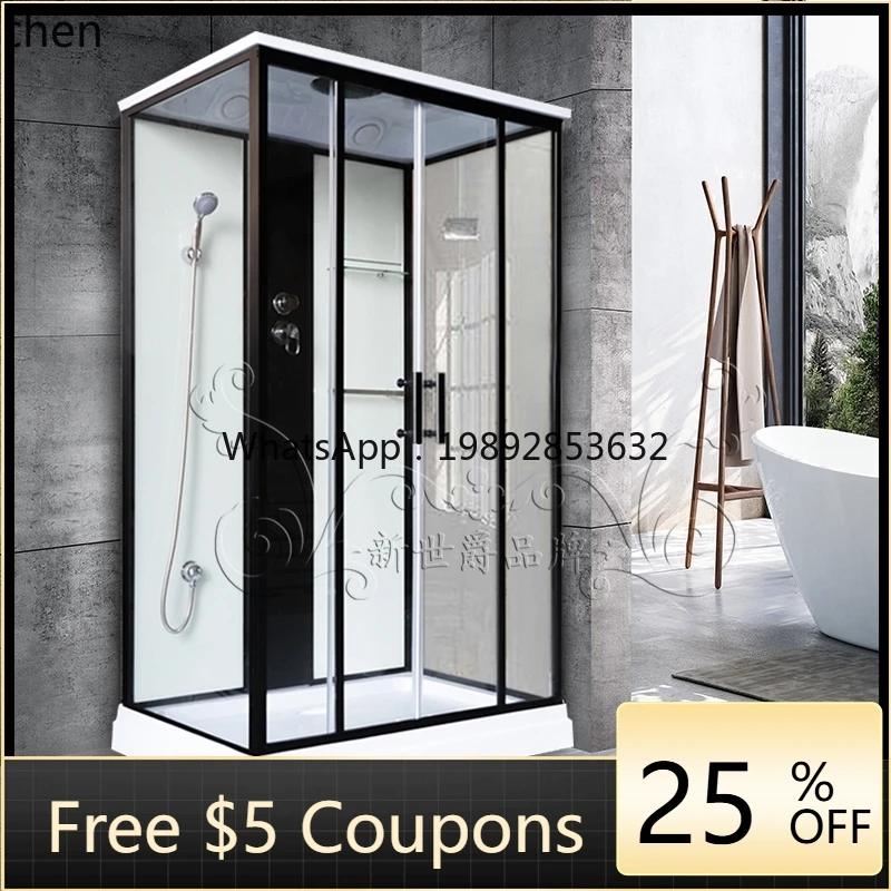BB  rectangular shower room integrated bathroom with steam bath bathroom glass partition household
