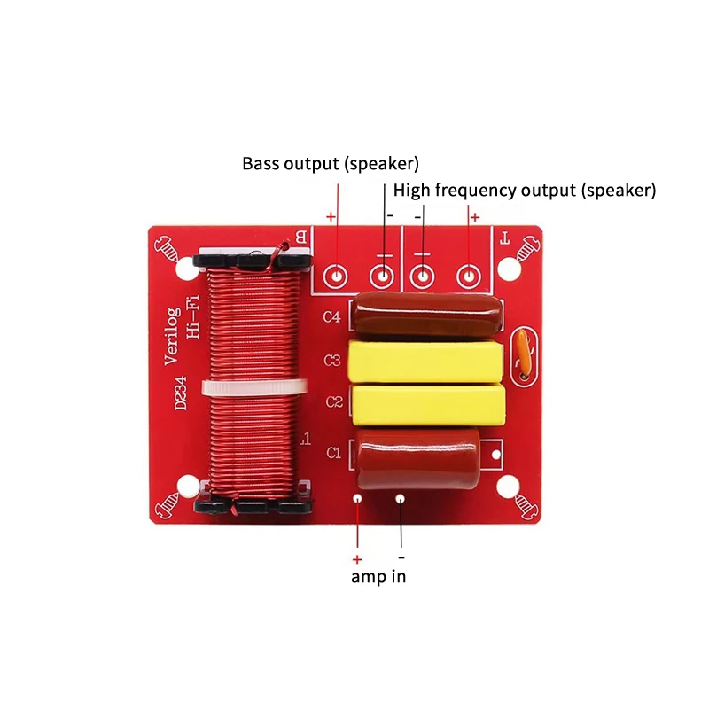 80W 2 Weg Crossover Filter Modul HiFi Lautsprecher Höhen Bass Dual Frequenz Teiler Crossover Für DIY Home Video Audio lautsprecher