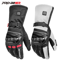 Motorcycle Winter Riding Warm Velvet Gloves Waterproof Three-Speed Adjustable Electric Gloves Touch Screen Protective Gloves