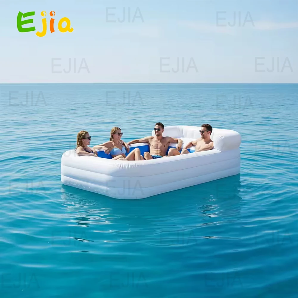 

Коммерческий надувной бассейн-софа на заказ, портативный бассейн-лежак для вечеринок на заднем дворе и водных развлечений