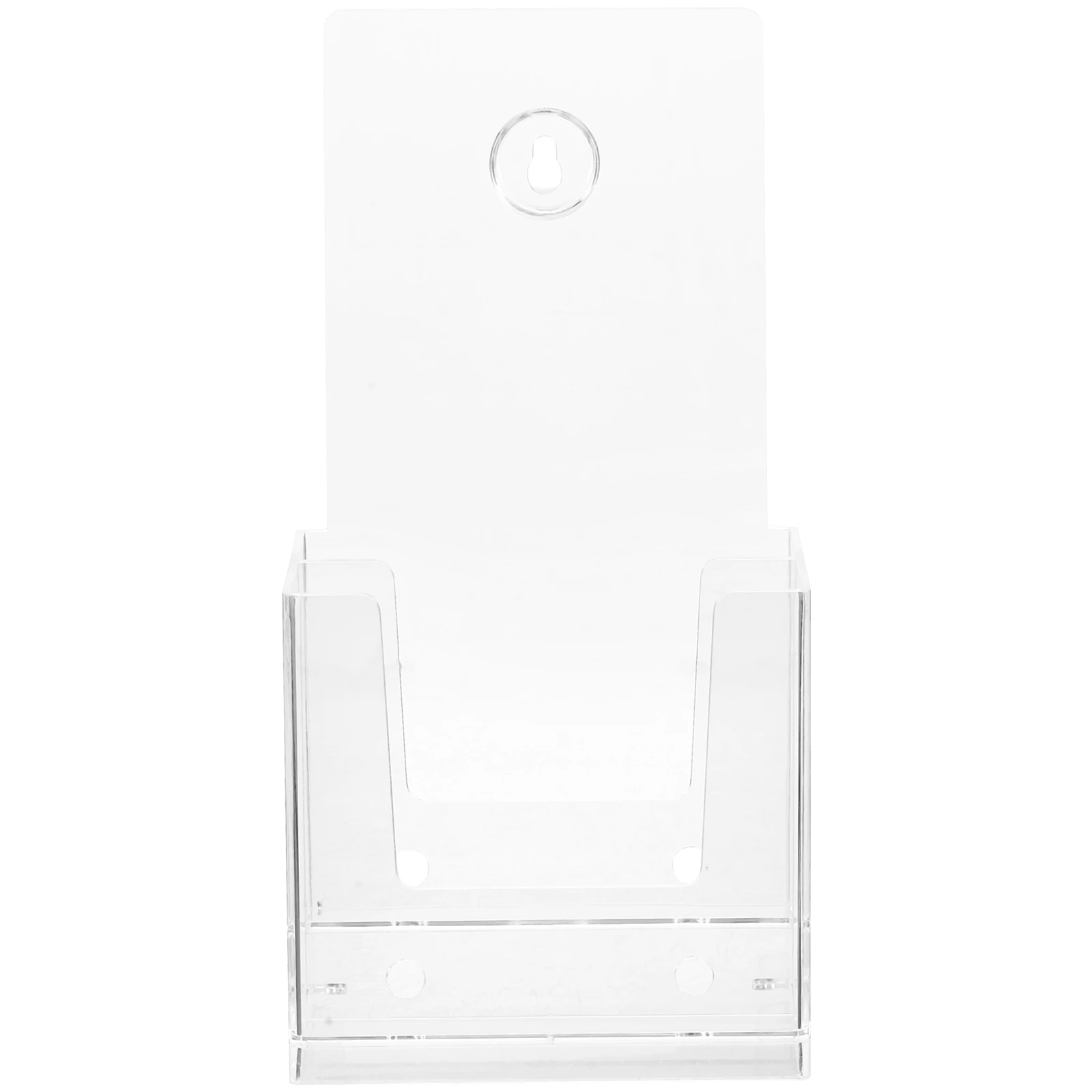 

Dual Use Document Double-Deck File Booklet Rack Acrylic Display Organizer Transparent Space-Saving Office Storage Vertical File