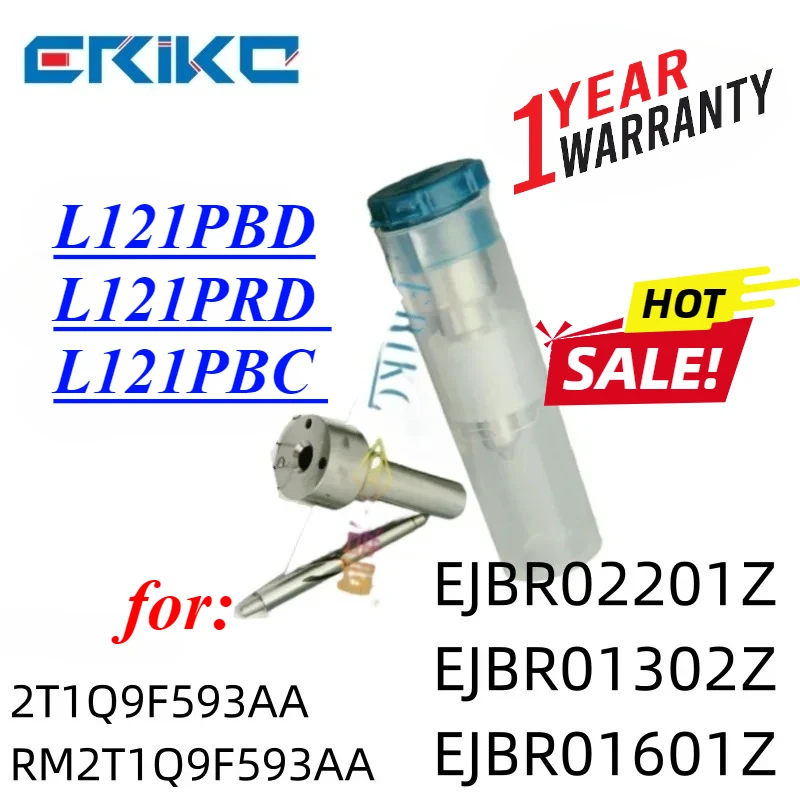 ERIKC L121PBD Diesel Engine Injector Nozzle L121PRD Automatic L121PBC For EJBR02201Z EJBR01302Z EJBR01601Z 2T1Q9F593AA