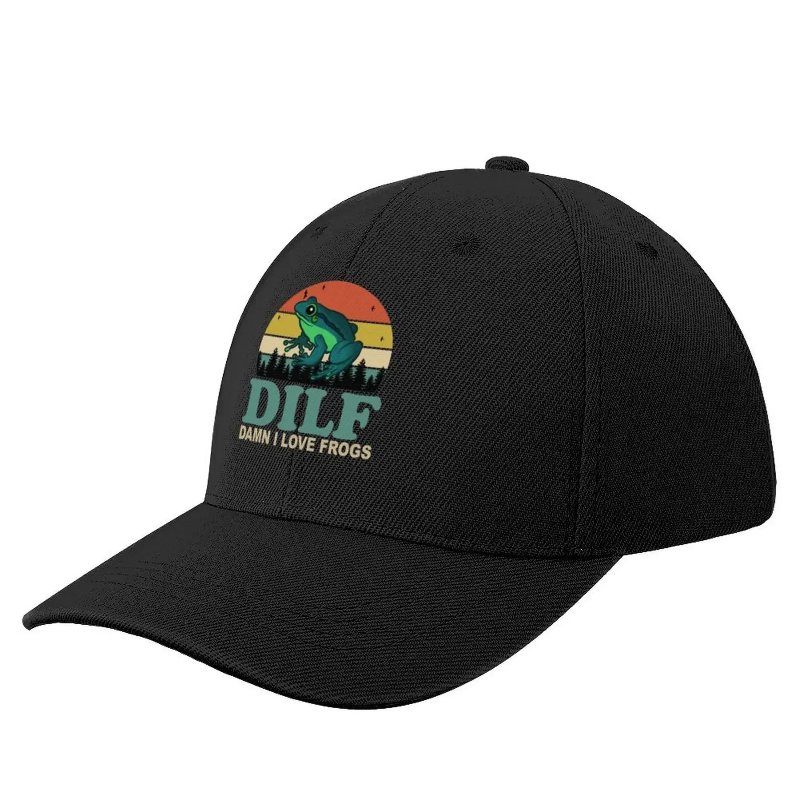 DILF Damn I Love Frogs Baseball Cap Gentleman Hat western Hat Golf Cap Women Caps Men's