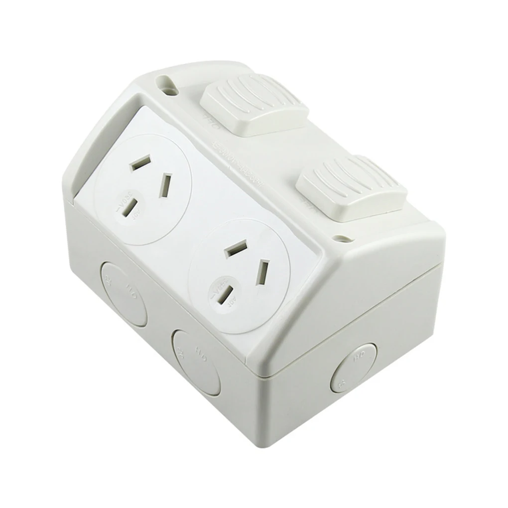 

15A Power Point Single/Double Power Point 15 Amp Socket Waterproof Outdoor Single Socket AU Plug