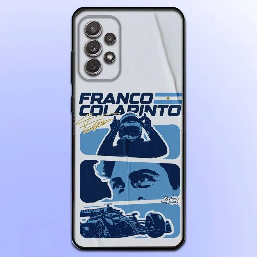 حافظة هاتف 43 F-Franco C-Colapinto لهاتف سامسونج S25، S24، S21، S22، S23، S30، Ultra، S20، Plus، Fe، Lite، Note، 10,9,5G غطاء أسود