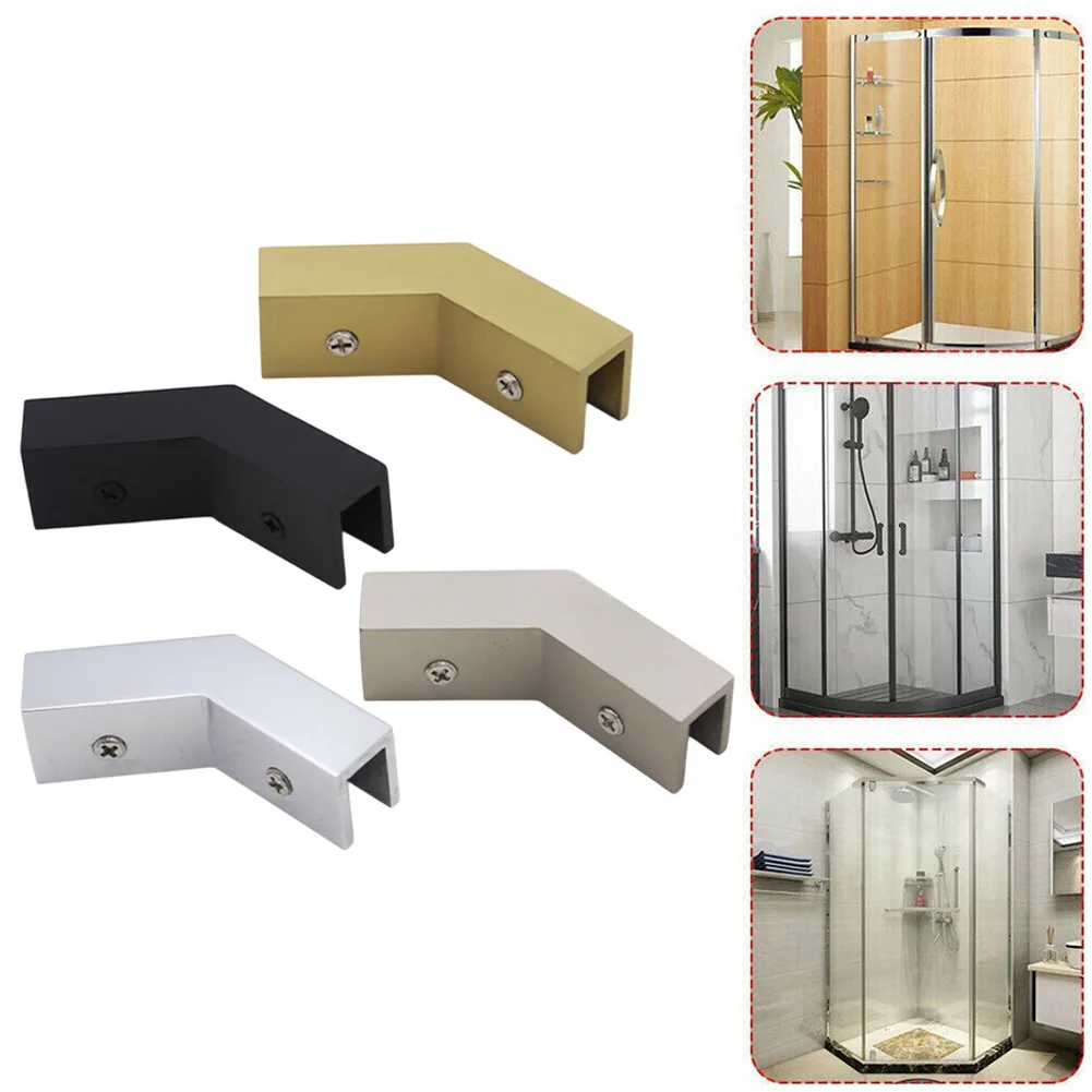 

Home Decor Chrome Glass Clamp Holder Easy Install Shower Clamp Decorative Glass Bracket Solid Brass Construction