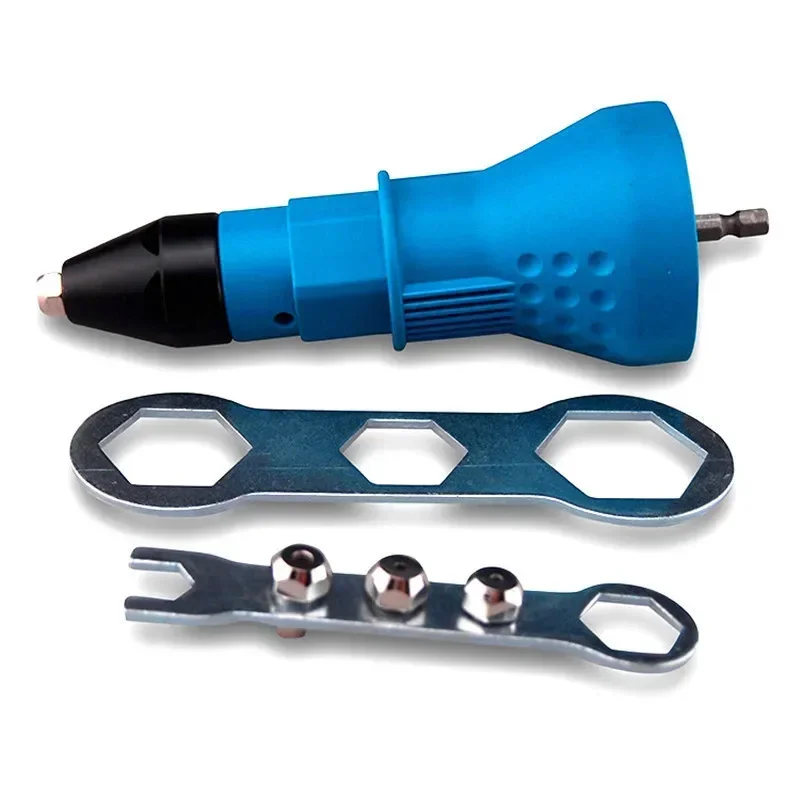 

Electric Pull Rivet Gun Tool Cordless Drill Insert Nut for Blind 2.4 To 4.8mm Adapter Riveting