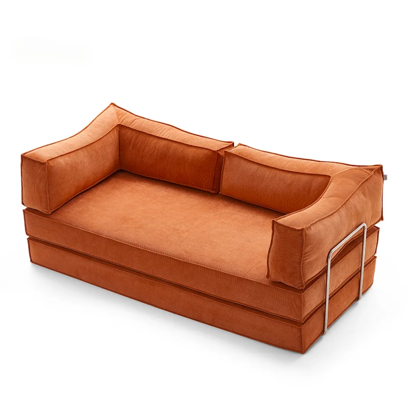 Light Luxury Italian Minimalist Vacuum Compression Sofa Bed Set Modern Small Apartment Living Room Combination