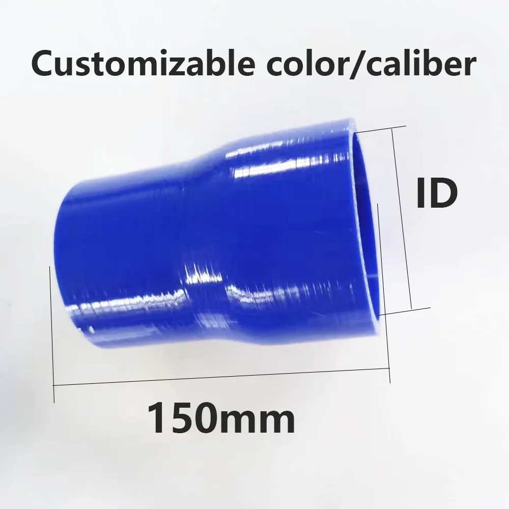 Blue ID16to25-130to180mm Straight Silicone Hose Air Hose Variable Diameter Silicone Protrusion Engine Intake Hose Modification