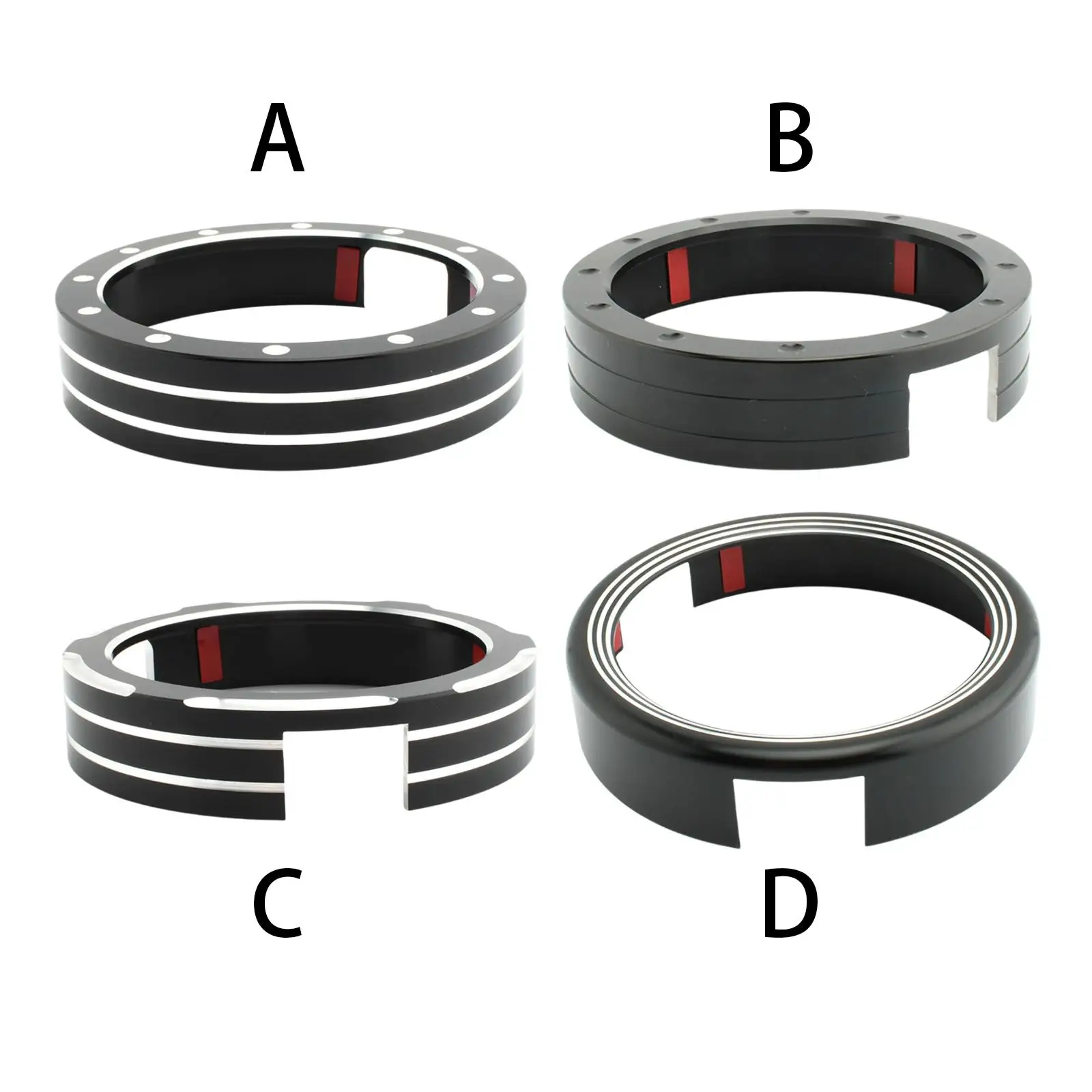 Motorcycle Speedometer Ring Accessories, Aluminum Alloy, Surrrounding Ring, Protective