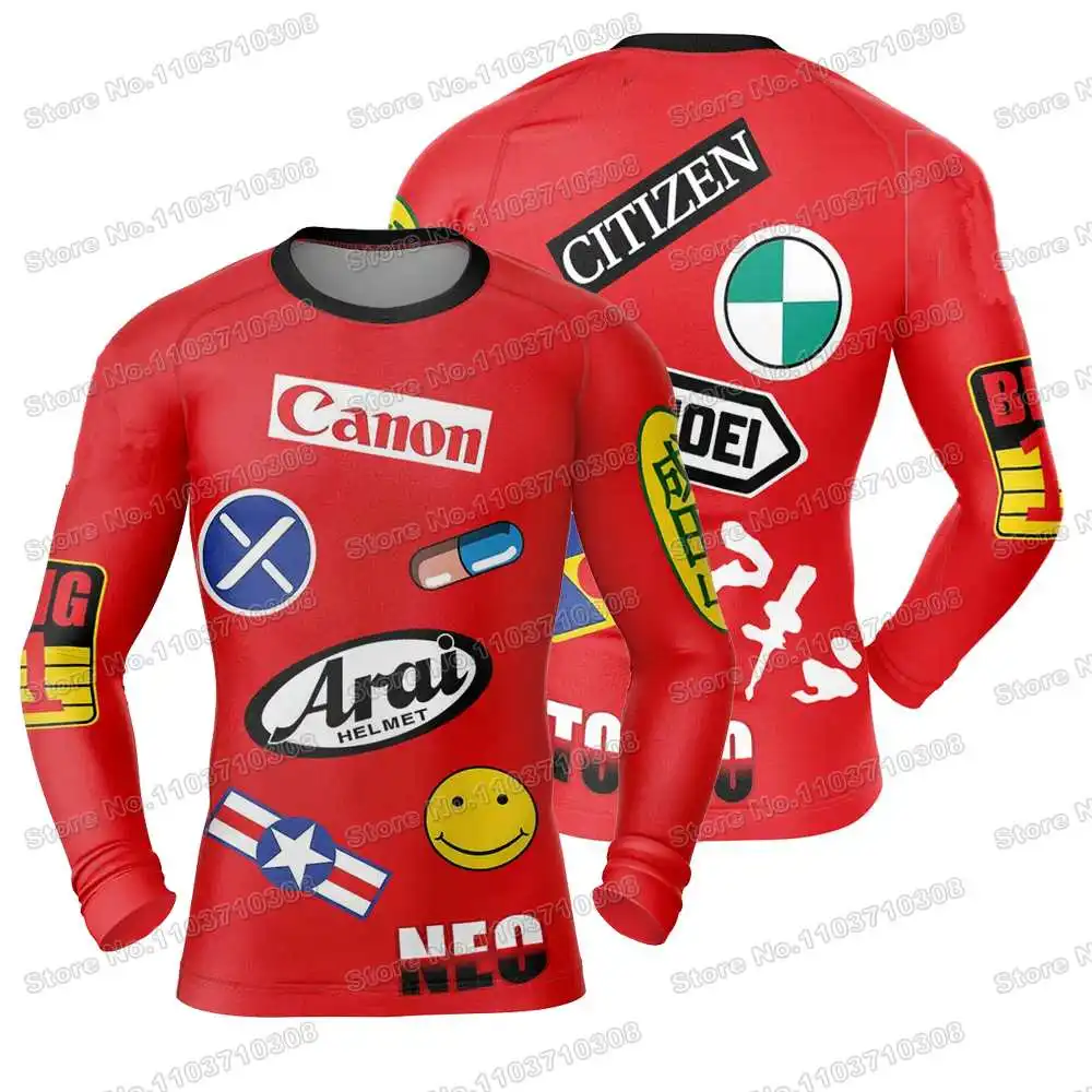 

19th Аниме Мультфильм Рашгард Серфинг Джерси Пляжные Брюки Купальники Дайвинг Тренажерный Зал С Длинными Рукавами ММА BJJ Мужчины Джиу-джитсу Фитнес Наборы