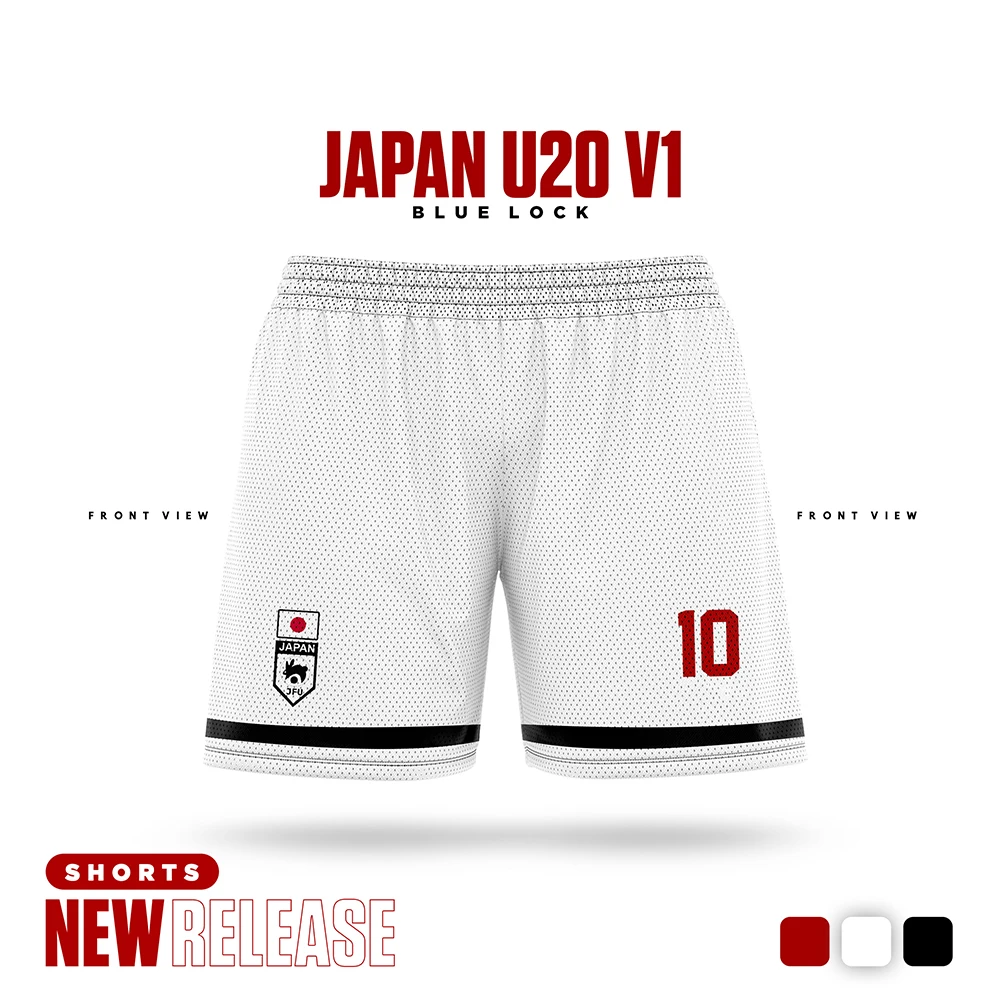 Blue Lock Japan U20 White Cartoon Anime Jersey Men Shorts Summer 2024 New Fashion Women Short Pants Sport Children Bottom